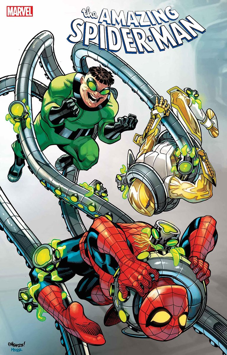 For the record, THIS is what Zeb Wells is doing to Doctor Octopus in his next storyarc on Amazing Spider-Man: having an ugly new look and ugly new tentacles, with Norman Osborn YET AGAIN helping Spidey.  I don't know what this new look is supposed to be, but that isn't Doc Ock.