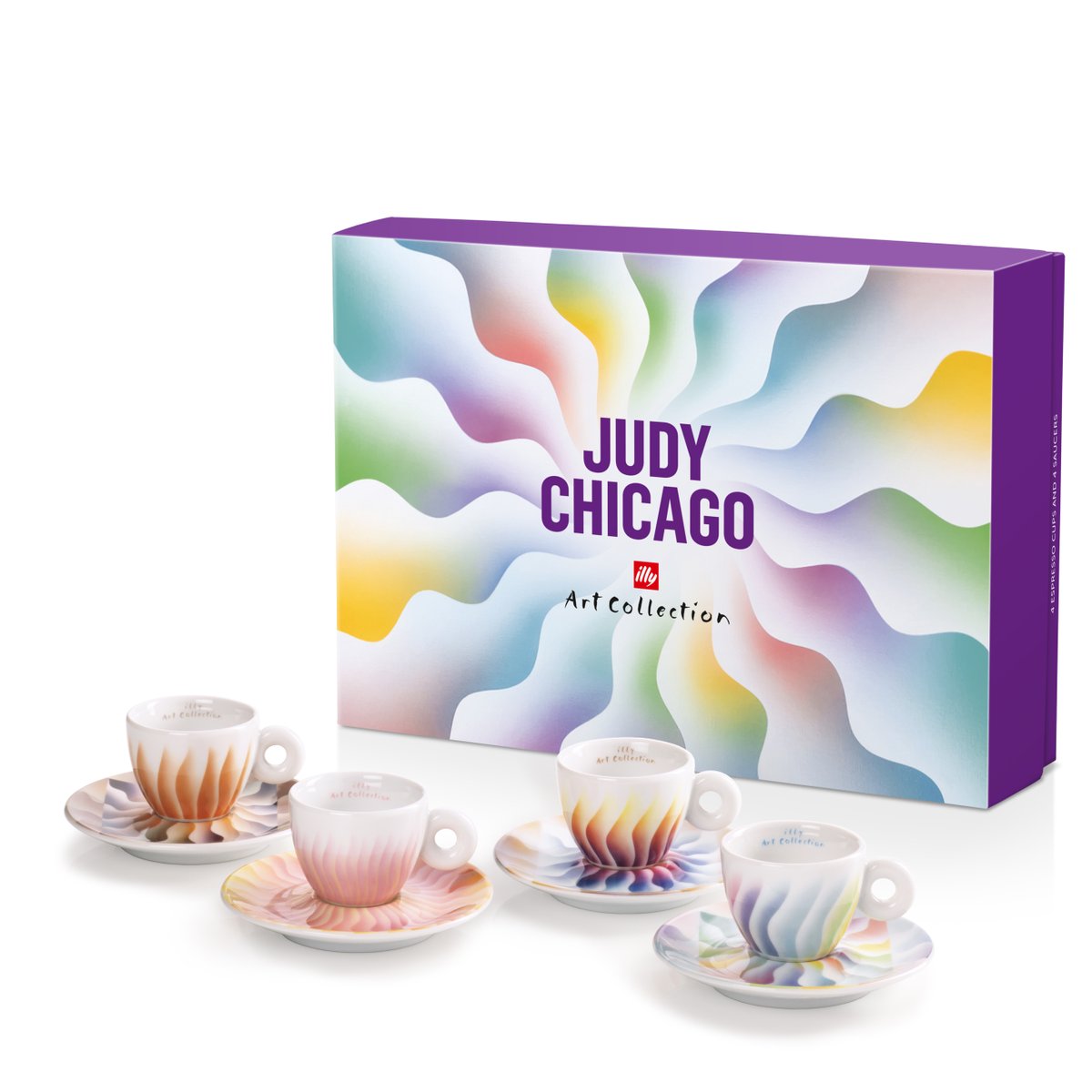 A nova illy Art Collection é assinada pela americana Judy Chicago. Conheça mais sobre a artista multifacetada e pioneira do Movimento de Arte Feminista no nosso Blog: clubeilly.com.br/a-artista-amer…