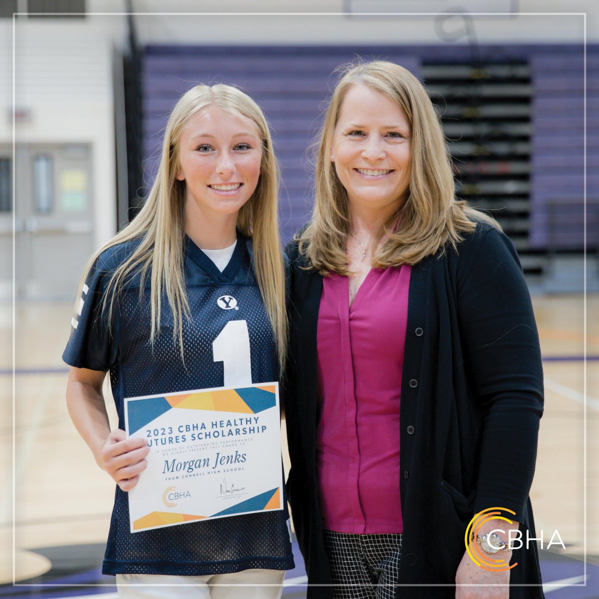 CBHA_WA's tweet photo. Congratulations to Morgan Jenks and Carmen Calvo Cruz (Not Pictured) for being our Healthy Future Scholarship winners from the North Franklin School District! They both received a $2,000 scholarship.

We can’t wait to see the impact they will make in the Healthcare Industry! https://t.co/STF46DdCqq