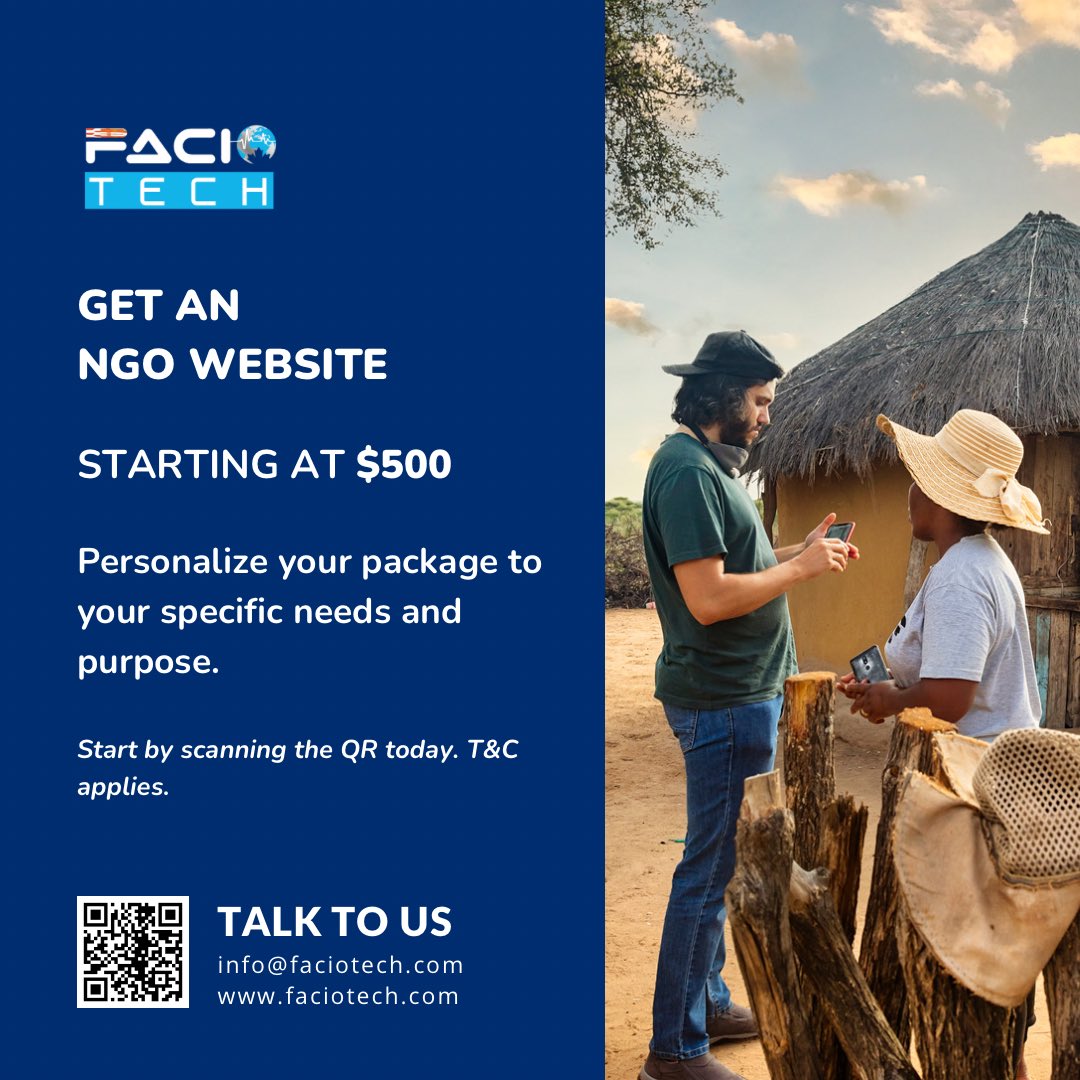 faciotechgh's tweet photo. Get your business online with Faciotech! Our website packages offer everything you need to create a professional and engaging online presence. With easy-to-use tools and expert support, building a website has never been easier. Visit Faciotech today to learn more. https://t.co/vzQzK6mDq2