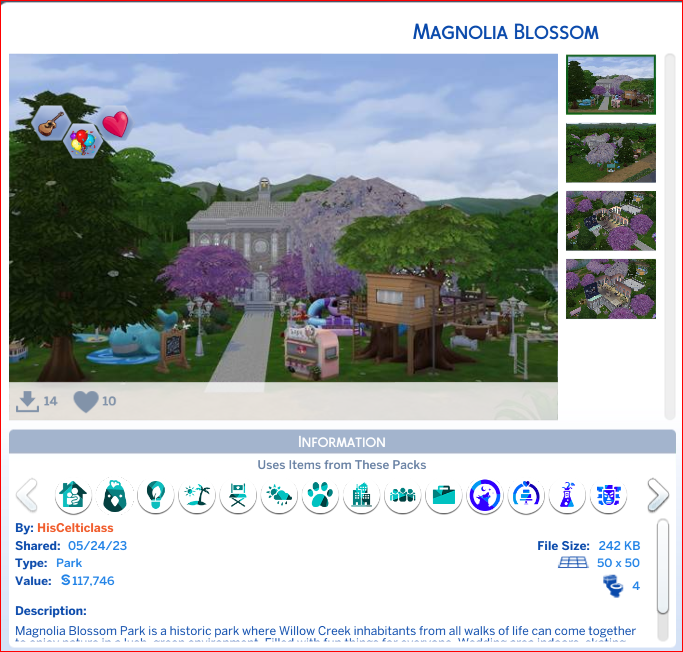 Inamacsims4's tweet photo. Sul Sul! I would like to nominate the following fantastic creations for a #maxisfav Emerald Starter♥Basegame by #sashraf1
Lunari by #Eveningray7
Emerald Frog Prince by #MemoryBugaboo143
Magnolia Blossom by #HisCelticlass Thank you Dag Dag xx https://t.co/eki72gd6aS