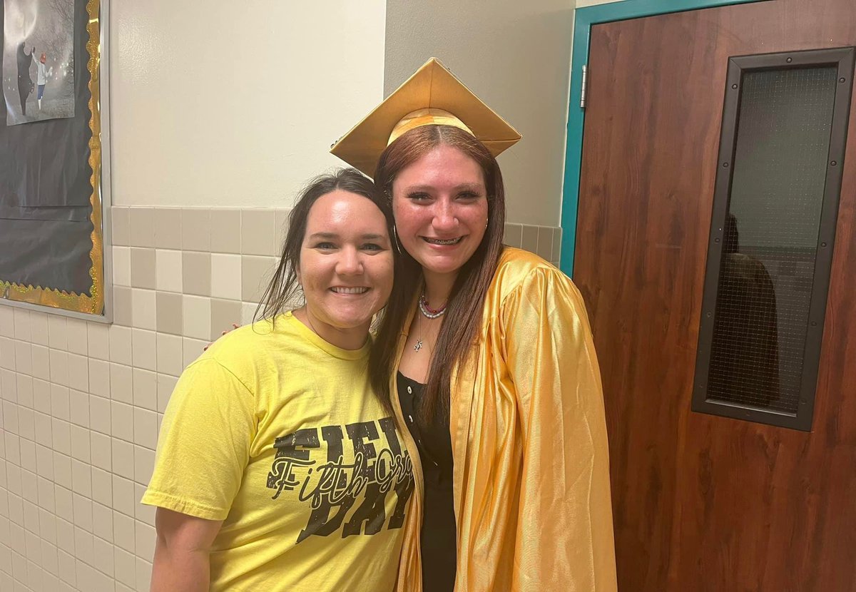 Got to snap a pic with one of my FIRST students during her Senior Walk! Beyond words, proud. 💛 #MatadorFamily