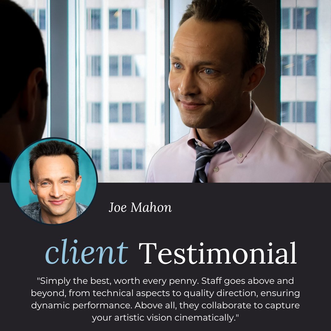 CreateYourReel's tweet image. It was a pleasure working with you again, Joe!#demoreels #demoreel #actingreel