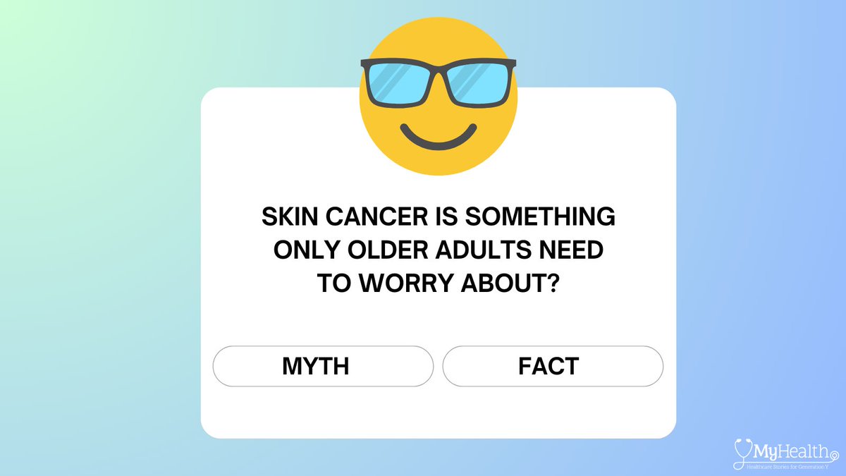 Myth or fact: #SkinCancer is something only older adults need to worry about? Watch our latest reel to learn more about sun protection and skin cancer risk factors with #millennials in mind. #SkinCancerAwarenessMonth ymyhealth.com/blog/millennia…