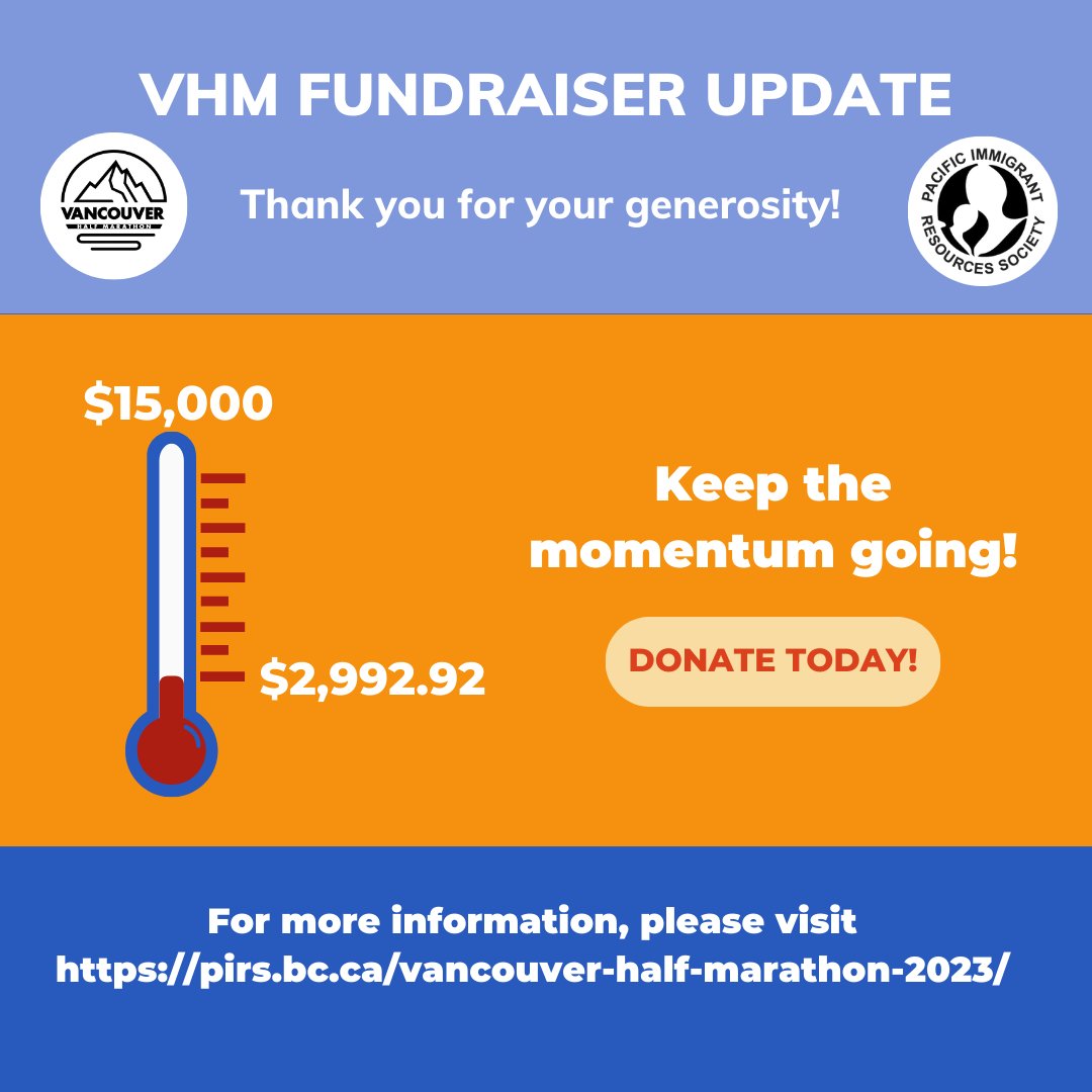 PIRSVancouver's tweet photo. As of May 24th, we have raised $2,992.92! Our goal is to raise $15,000 for our trauma-informed programs. Help us keep the momentum going by donating today! 

Register to run or donate today at: https://t.co/f8zov0LmNu

#VancouverHalfMarathon #VancouverHalf https://t.co/o5eDO5rFGz
