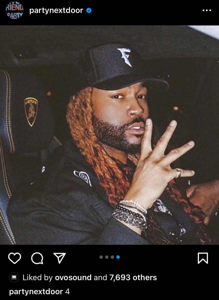 nfr_podcast's tweet photo. PARTYNEXTDOOR teases a new album, “PARTYNEXTDOOR 4” 👀 https://t.co/k7aRjbPkaZ