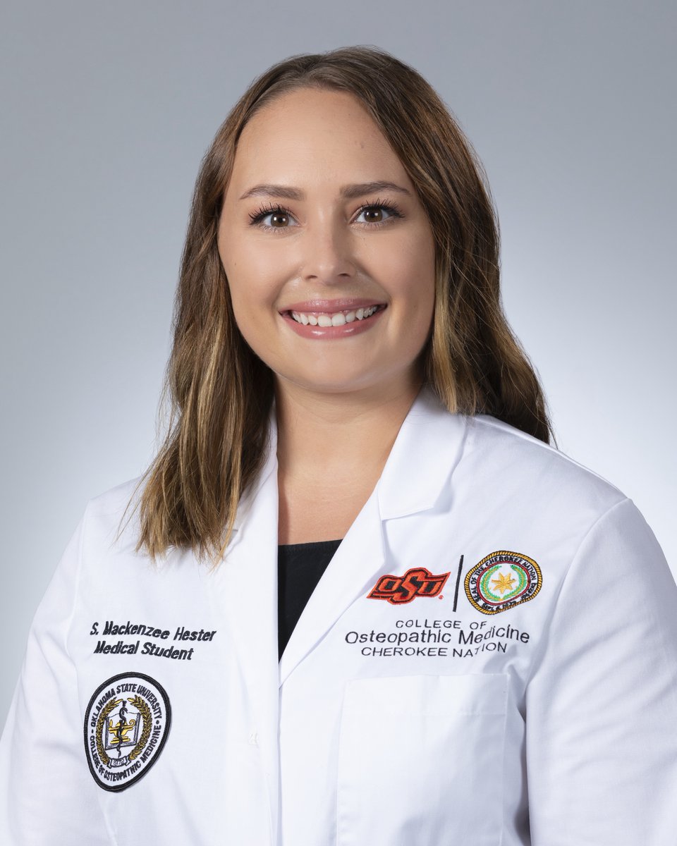 We're proud to share that student doctor Mackenzee Hester was accepted to the Oklahoma Council for Indian Education's Oklahoma Indian Student Honor Society! Congratulations Mackenzee!