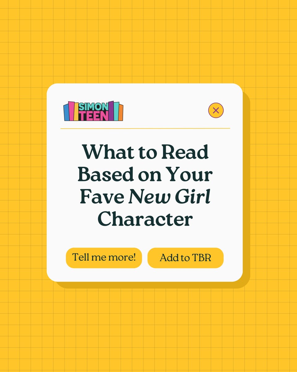 simonteen's tweet photo. Are you a fan of #NewGirl? Pick your next read based on your fave character! https://t.co/M5OTBBBLhh https://t.co/mqsCxrZTUv