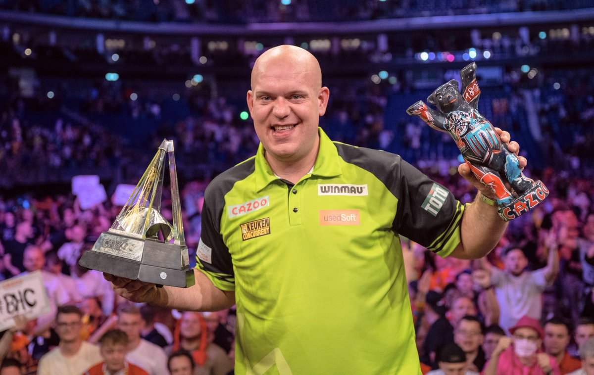 🏆 
🏆 
🏆 
🏆 
🏆 
🏆 
🏆

🎯 7 Premier League Darts titles for Michael van Gerwen! 

The first player in history to do just that. 

✅ Green Machine.

#PLDarts