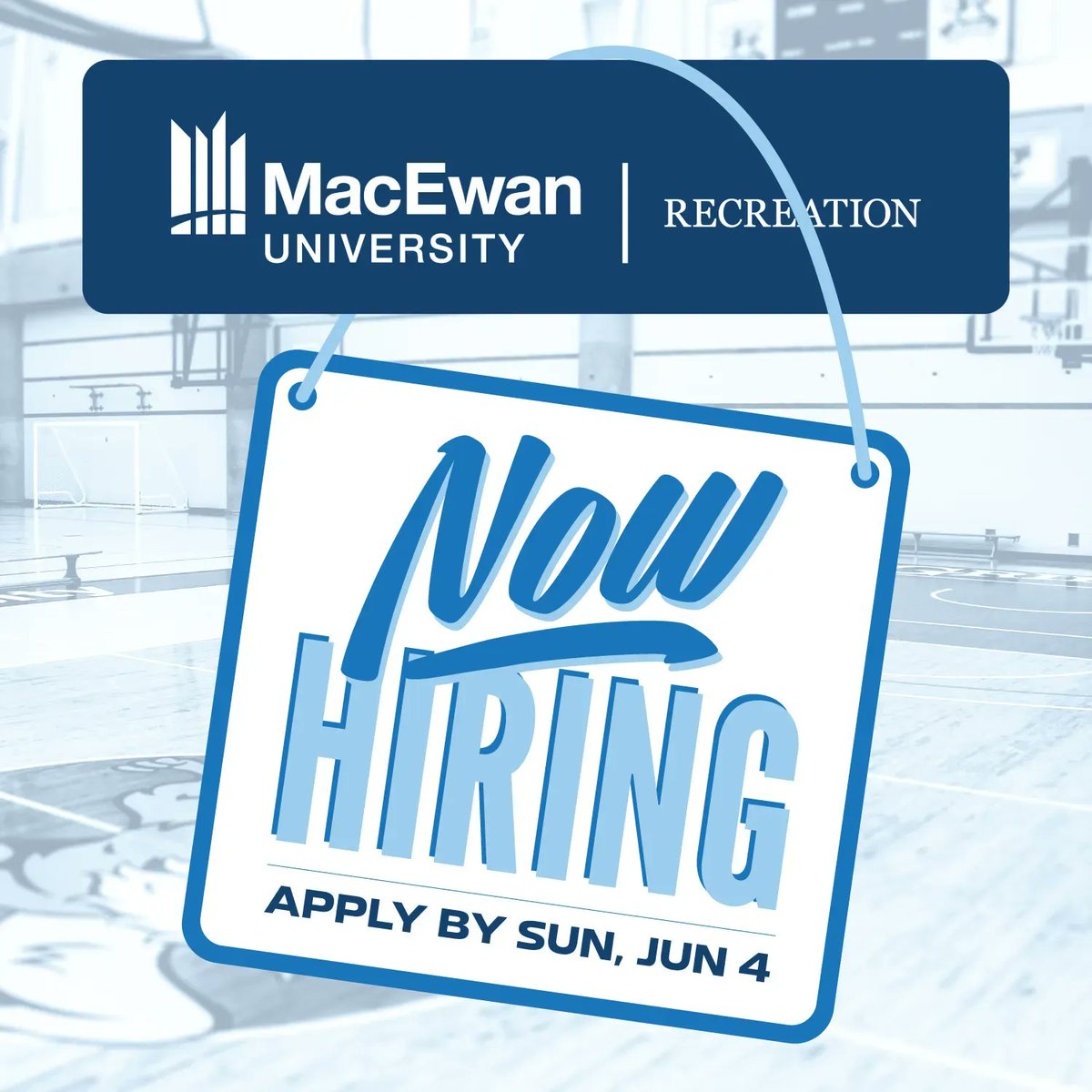 MacEwanWellness's tweet photo. We’re seeking enthusiastic, fun and energetic people to join our Jr Griffins Aquatics and Recreation camps staff team! We’re hiring camp counselors, coordinators and a camp leader. Apply by June 4 at https://t.co/Cw2GyHy9YW under Staff or visit the link in our bio.
@MacEwanU #Yeg https://t.co/E70cOjbAT7