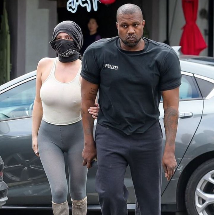 Why does Kanye West look like he's wearing shoulder pads?