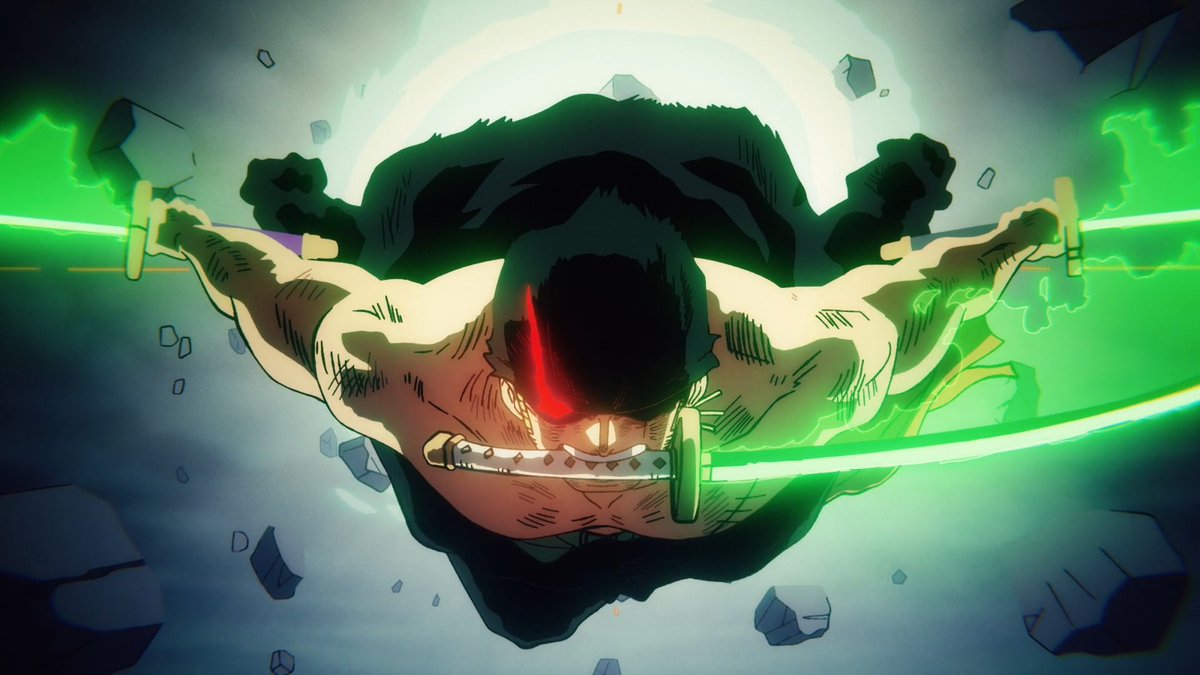 OnePieceAnime's tweet image. Zoro is...SO COOL.