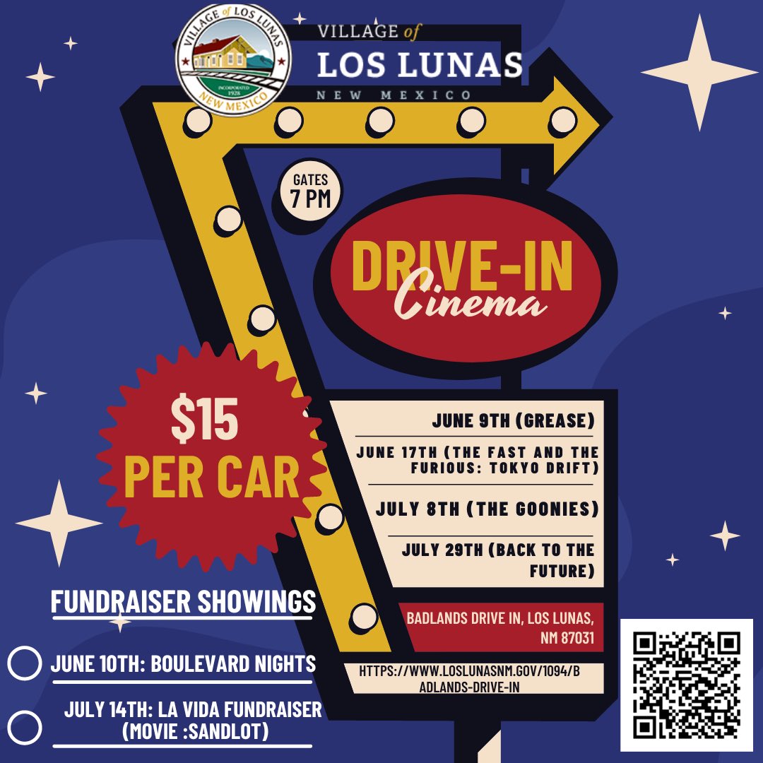 LLParksandRec's tweet photo. Here are our drive in movie offerings for this summer!🎬🎥 

$15 a vehicle. Tickets are now available! Don’t wait.

https://t.co/dfABbBoY0R https://t.co/hZ36bhc459