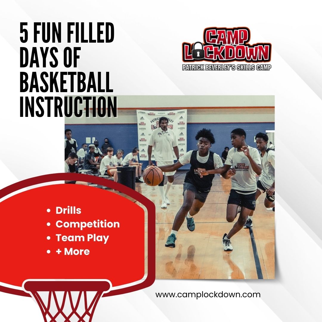 It's almost that time of year again! Camp Lockdown is Back with 5 Fun Filled Days of Basketball Instruction @thegym_humbletx :: Sign Up Today camplockdown.com #PatrickBeverley #NBA #BasketballCamp