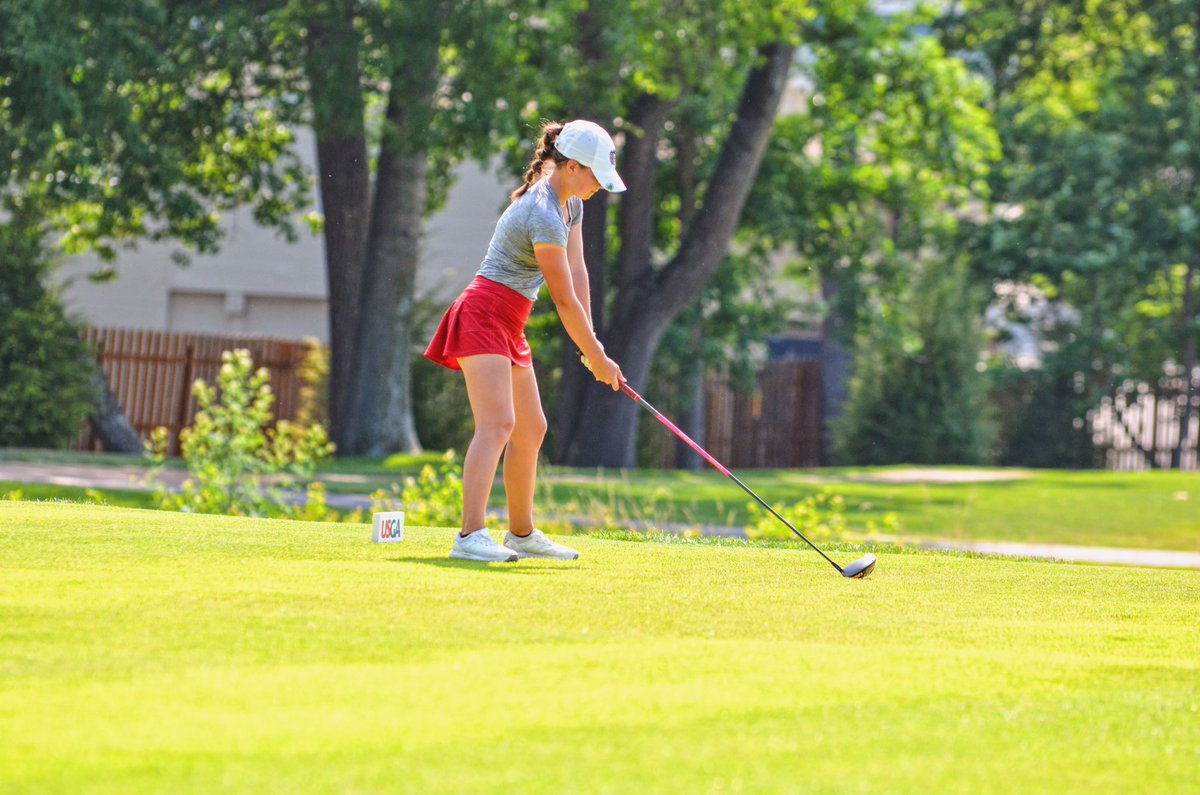 First <a href="/USGA/">USGA</a> tournament in the books! I had so much fun playing 36 holes in one day at Bellerive Country Club. Thank you for a great tournament! ⛳️