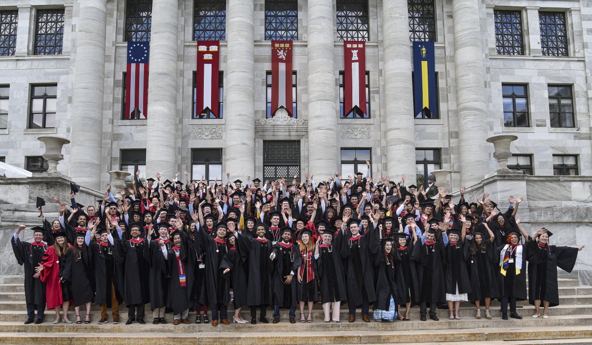 harvardmed's tweet photo. Congratulations, Harvard Medical School Class of 2023! 🎓🎉 #HarvardMed23 https://t.co/cCxjU1qrER