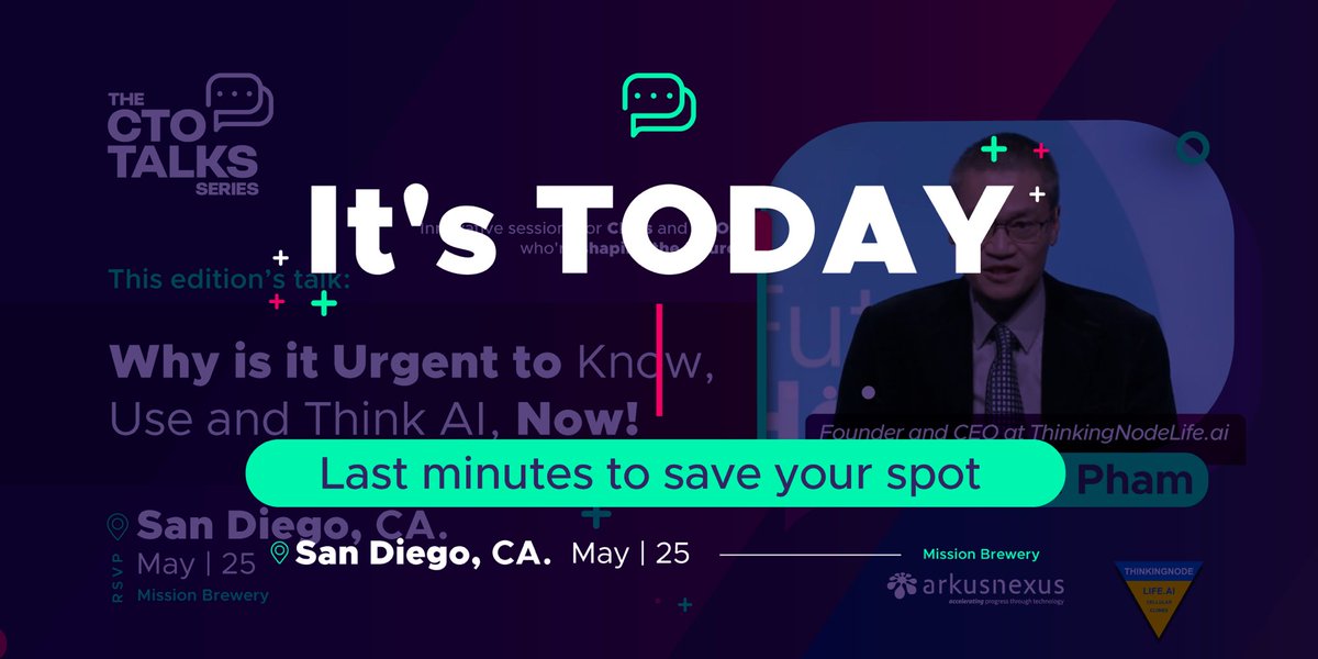 Don't miss this! See you at Mission Brewery! Get your tickets here: eventbrite.com/e/the-cto-talk…