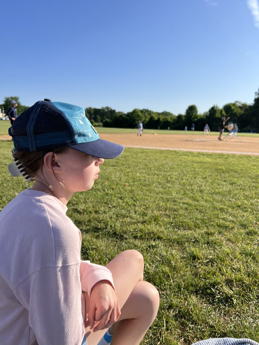 christen_rexing's tweet photo. It’s the final game of the regular season and what a gorgeous night for #DisarrayInTheDugout ☀️♥️⚾️
The 7yo is sad the season is over. He was invited to the summer travel team… I have to decide if I’m ready for that 😬 https://t.co/b6ttfDfVVV