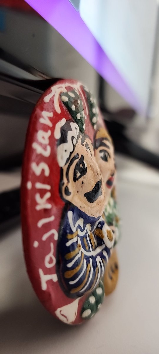 I was gifted a cool magnet from Tajikistan!