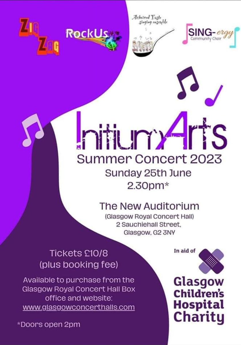 Get your tickets now!!! 
A choir of over 100 singers will be performing a fantastic mix of songs. All details below 
#singyerselhappy