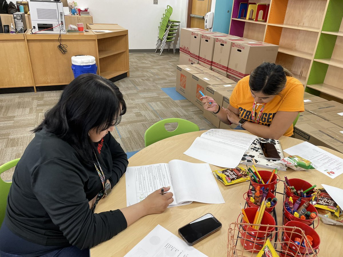 🐾Our Coyote Campus Improvement Team hard at work completing the EOY Campus Plan Assessment.#TISDProud