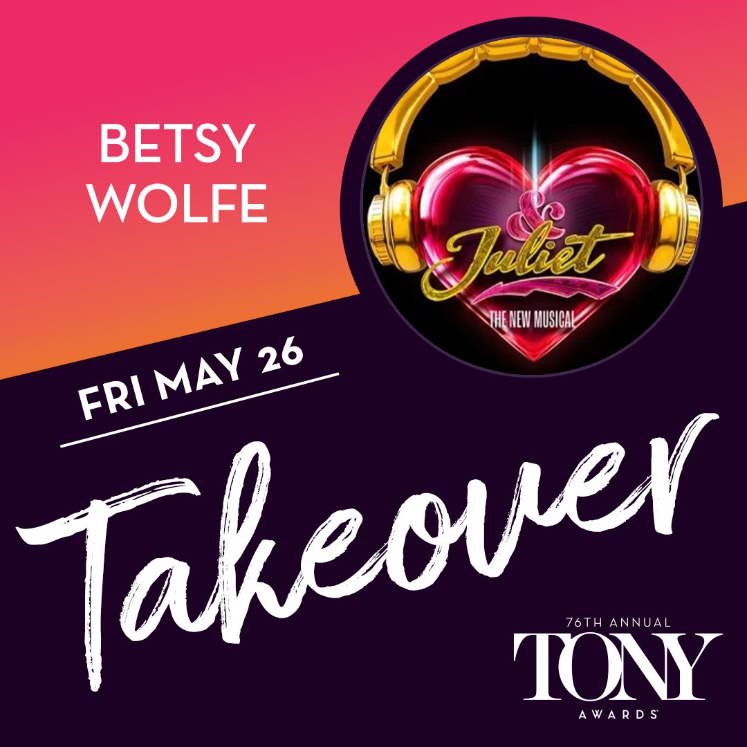 This place about to blow because #TonyAwards nominee @BetsyWolfe is taking over our Instagram! Tune in tomorrow as she takes us behind the scenes at @AndJulietBway! 🎧 Watch the 76th Annual Tony Awards Sunday, June 11th at 6:30p ET on @PlutoTV & 8p ET on @CBS & @paramountplus.