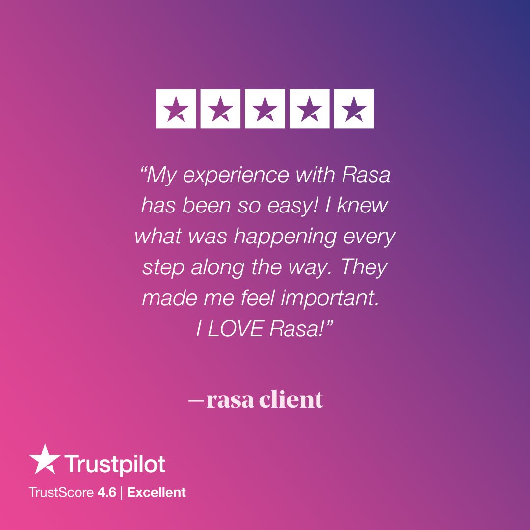 RasaLegal's tweet image. Rasa is now on @Trustpilot, which means our clients are able to leave verified reviews about our services. We LOVE the amazing people we get to work with and have enjoyed watching them take advantage of a clear record to get a fresh start! ✨