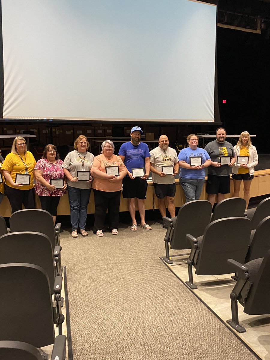 WichitaSEHS's tweet photo. Thank you ALL for this school year!!  Milestones and retirement photos. Being an educator and sticking with it takes a village. I’m proud of ours 🤍💛🖤 #WPSProud #SEProud #IamSoutheast https://t.co/r2rpSHm7P0