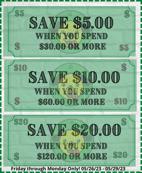 We're making your Memorial Day Weekend better with more SAVINGS! Save up to $20.00 off your next purchase at all Choice Pet Locations! ❤️🐾💙Visit us TODAY! 
SHOP MORE🐾EARN MORE🐾SAVE MORE
(offer valid 05/26/23 through 05/29/23) #shopchoicepet #shoplocal #memorialdayweekendsale