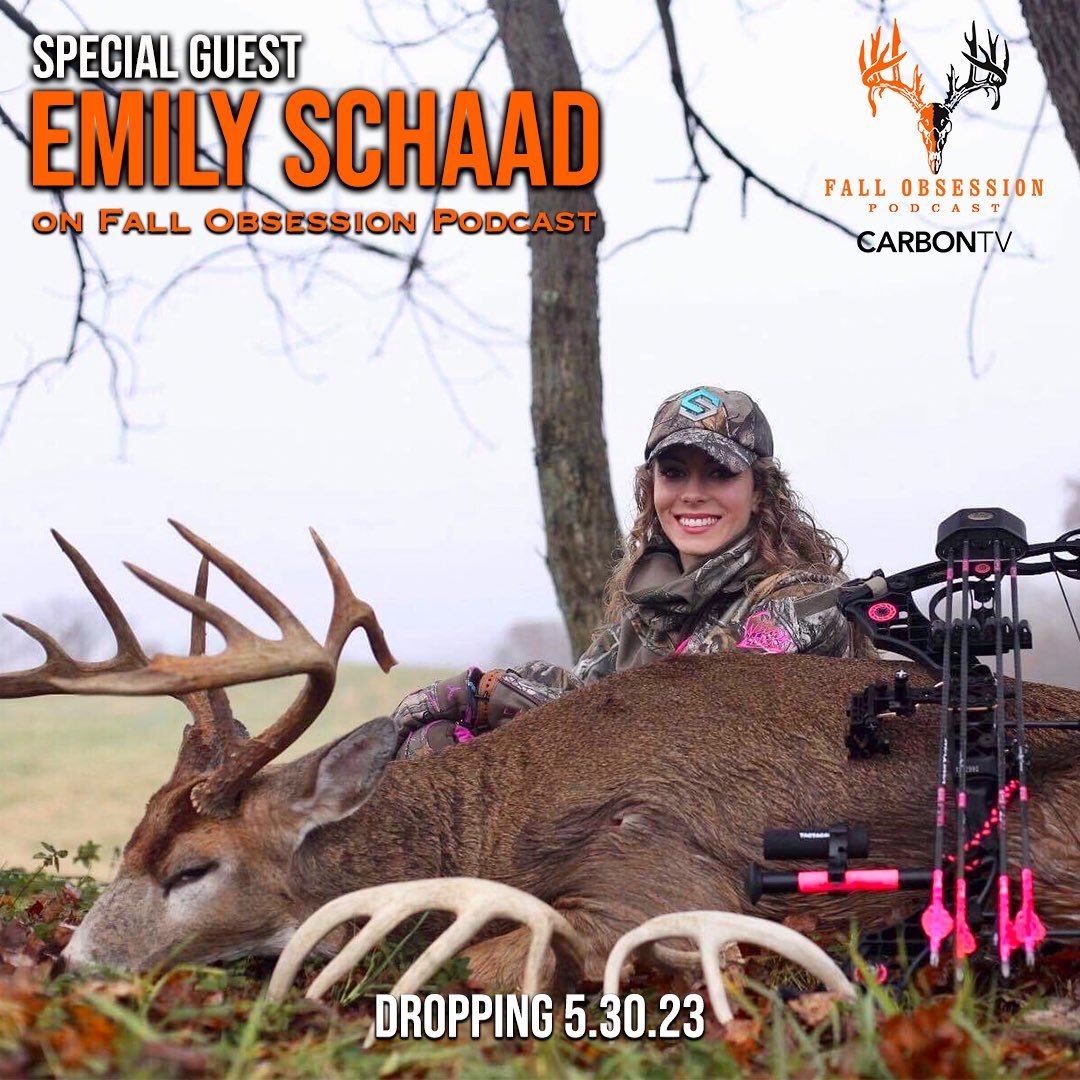 It takes hard work and commitment to kill big bucks, and next week’s #fallobsessionpodcast guest knows how to do it better than most! Emily Schaad joins us on 5/30 for another outstanding episode!

Stream your favorite Fall Obsession Podcast episodes on demand from @CarbonTV