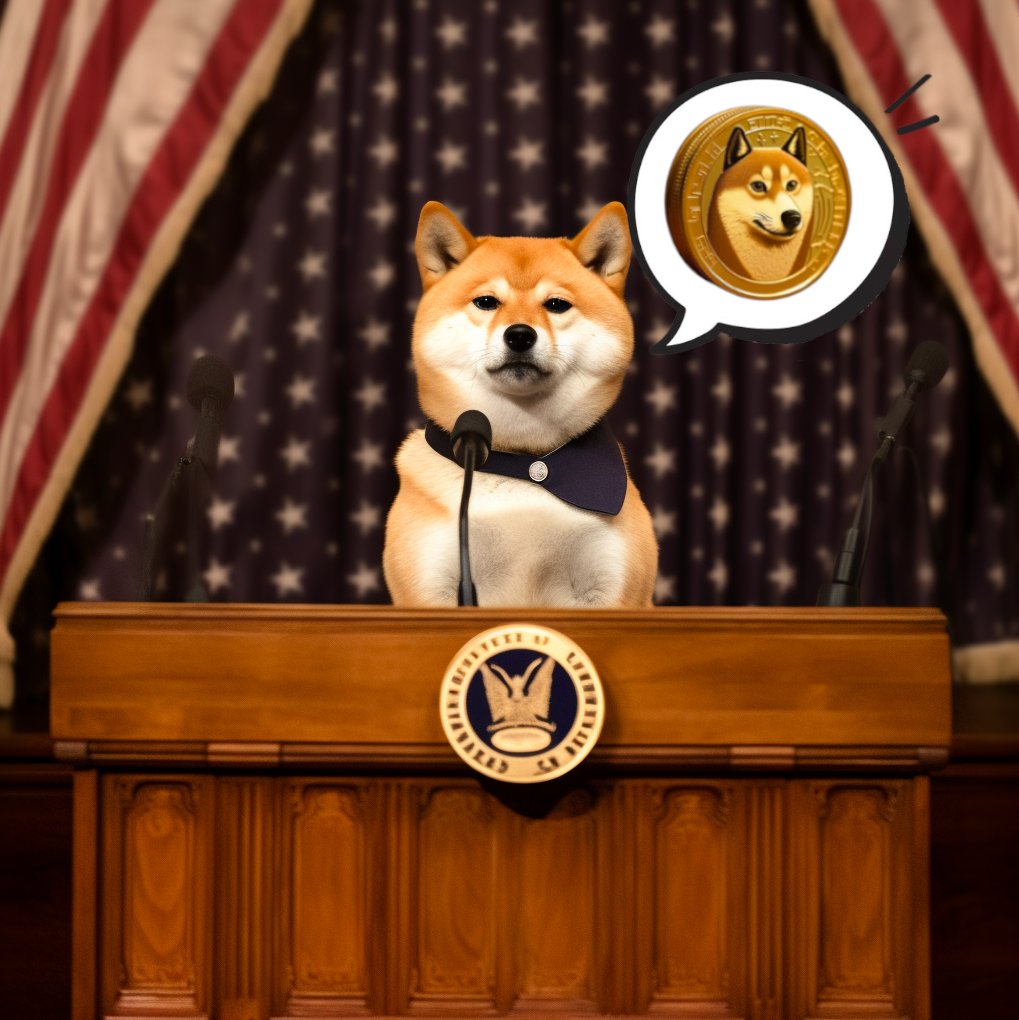 itsALLrisky's tweet photo. Feels like we're getting closer to a President saying "Dogecoin" https://t.co/H1EcVeIw9F