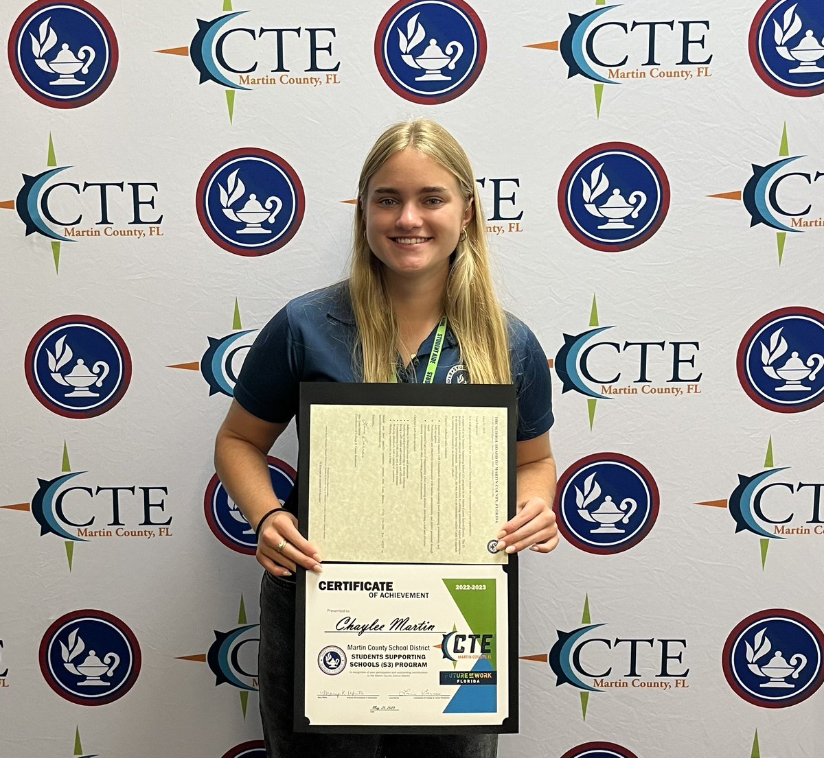 Students Supporting School (S-3) Alum Chaylee Martin will be heading to Clemson to study Biology. Thank you for your service, Chaylee. @MCSDFlorida @CareersMcsd