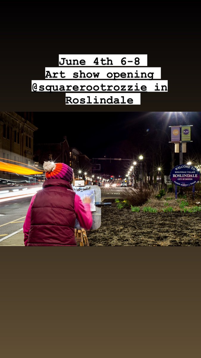 graywendipaint1's tweet photo. I have an Art Show “Two Neighborhoods “ June 4 , 6-8pm at The Square Root @squarerootrozzie .  Work from my personal collection will be for sale .  Thank you Square Root for this show .  It has been a rough 7 months and this is a spirit lifter .  #roslindale #salem https://t.co/Hd4kIdVoUq