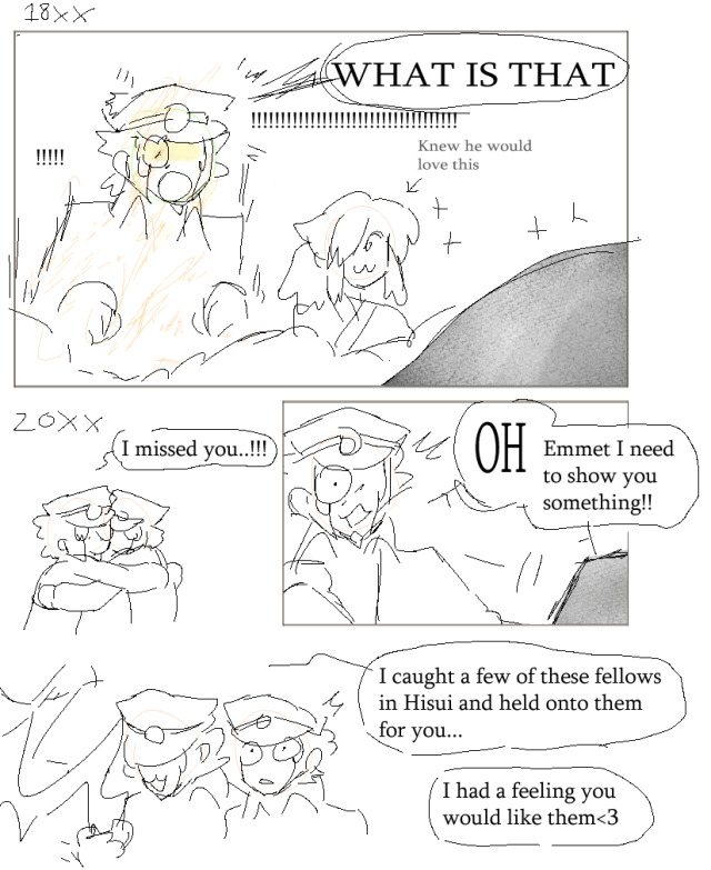 Thinking abt how sad it is that orthworms are small but realizing . There could be an old giant orthworm variant in Hisuian times