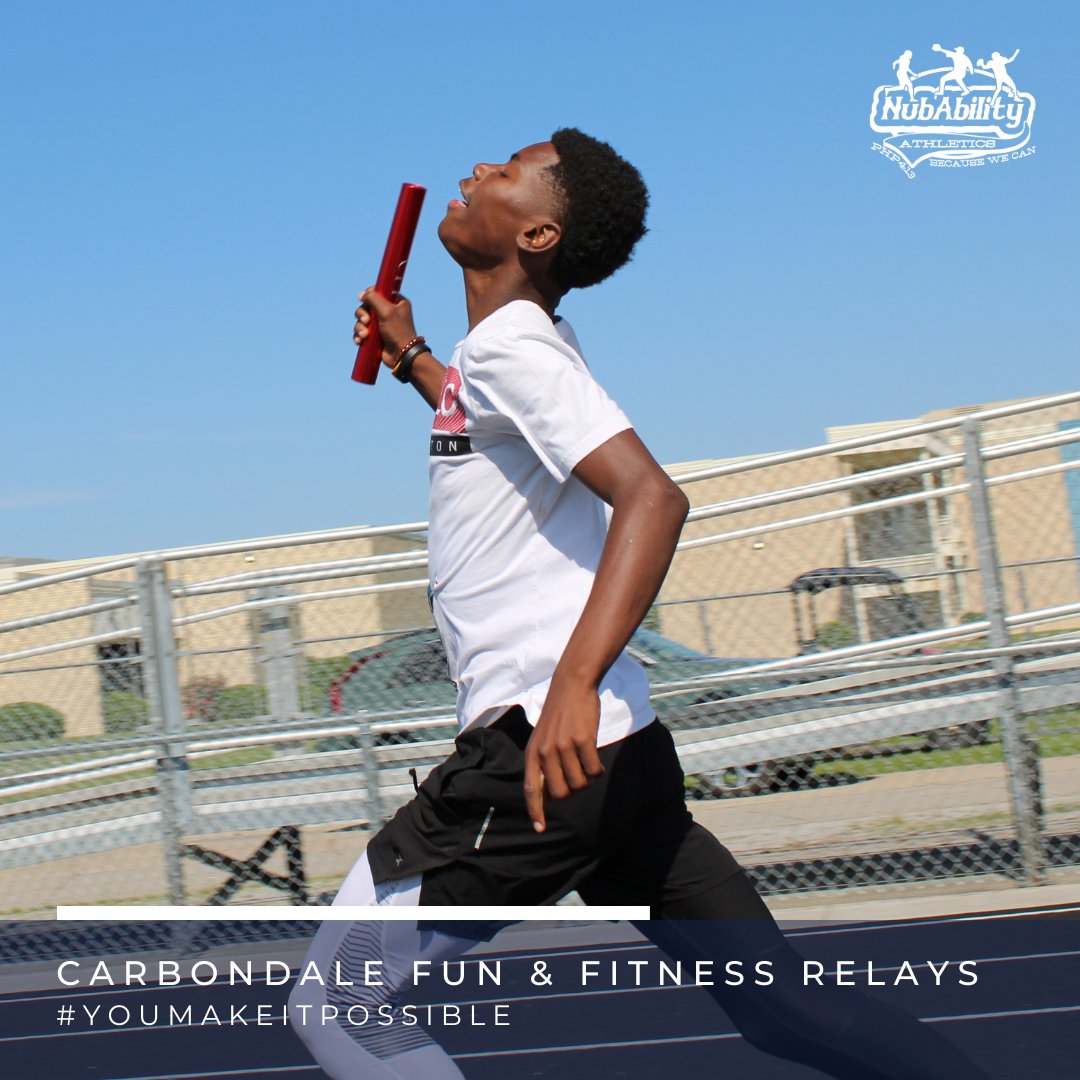 NubAbility's tweet photo. On this #ThankfulThursday we are grateful to #CarbondaleFunandFitnessRelays for choosing #NubAbility as a recipients of their fundraiser last weekend. We loved seeing athletes of all ages competing for a good cause.

#CCFFR
#YOUmakeitpossible

#NubAbilityAthletics #DontNeed2 https://t.co/dqOHKU8quJ