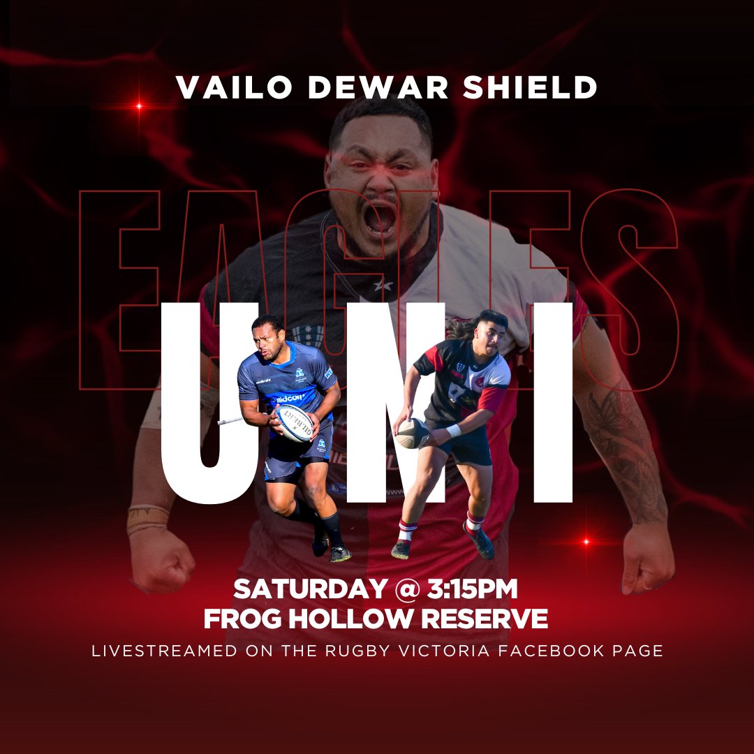 🦅👨‍🎓It's 2nd vs 3rd on the log as the students of Melbourne University head to Frog Hollow Reserve this Saturday to tackle Endeavour Hills

Can't make it to the game? The match will be livestreamed on our Facebook page from 3:05pm 🎥