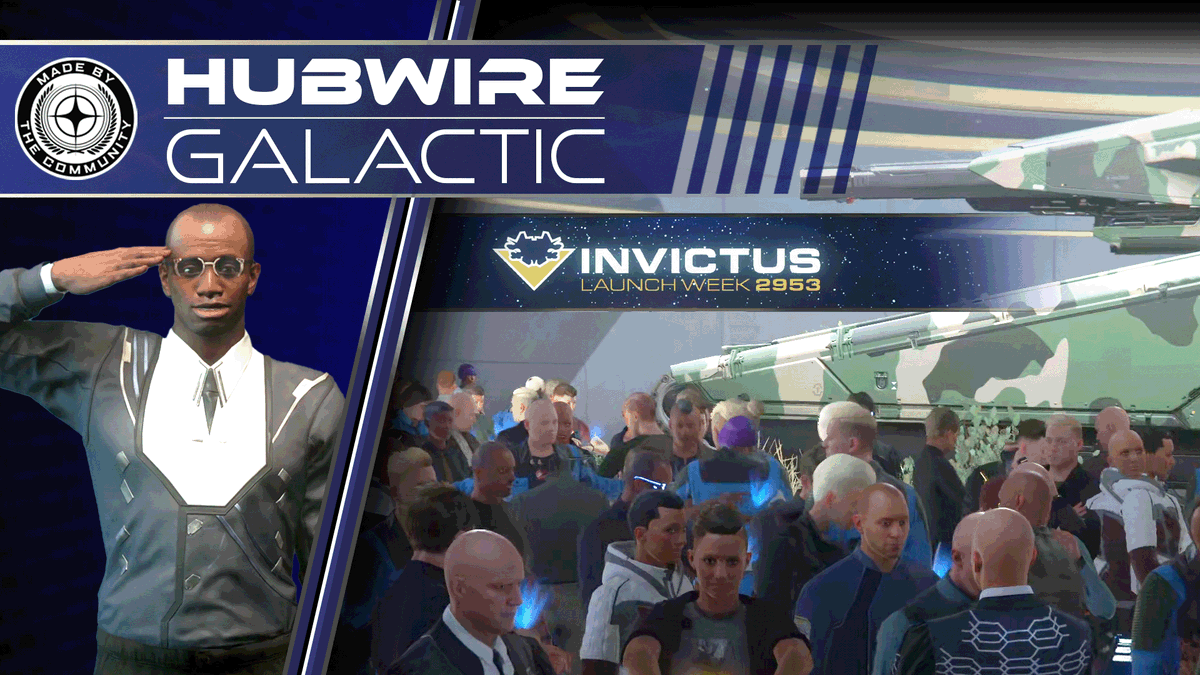 ZarkMedia's tweet photo. We're reporting from #Invictus2953 and the Bevic Convention Center!

You're watching "Hubwire | Galactic" - News for Star Citizens and civilians.    

Full episode: https://t.co/tuM8oElbWV

@RobertsSpaceInd
#StarCitizen #HubNet https://t.co/RmEQaOrlIn