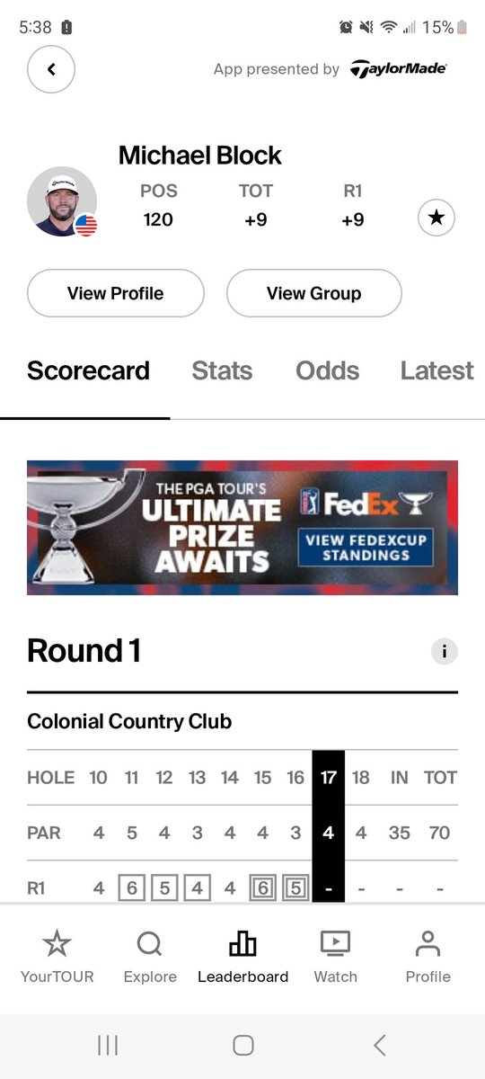 dfsjoe13's tweet image. Thanks for taking someone&apos;s spot that could actually compete in this tourney Michael Block.