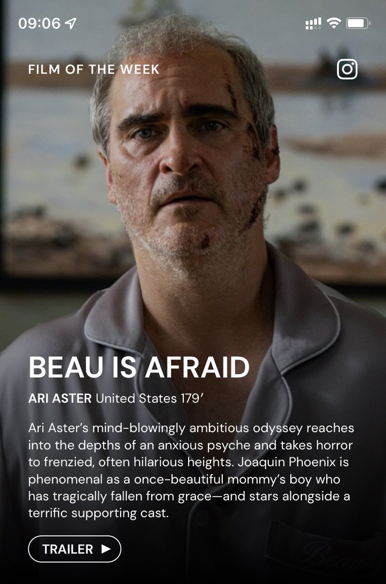 Thanks <a href="/mubi/">MUBI</a>.. another masterpiece this week. #AriAster and #JoaquinPhoenix with amazing cast including the wonderful #AmyRyan
