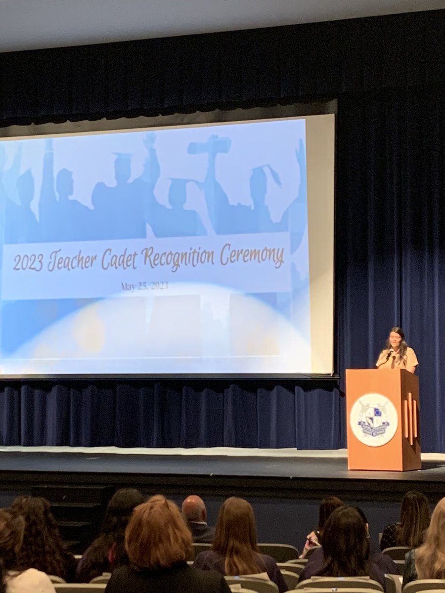 Shoutout to Ms. Boucher for her incredible speech tonight at the Teacher Cadet Recognition Ceremony 👩🏻‍🏫