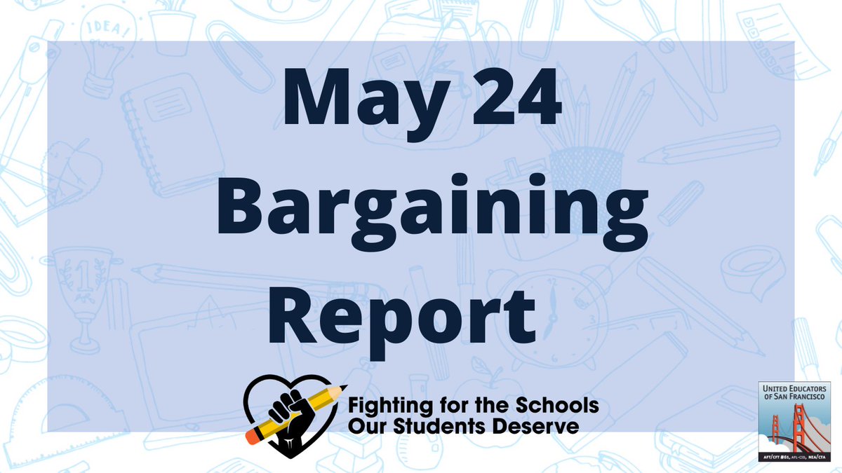 We are still too far apart on meaningful and equitable compensation and other proposals that would help stabilize our schools. We will continue to organize over the summer and into the Fall #ForSFSchools & what #OurStudentsNeed! 

🔗 uesf.org/wp-content/upl…