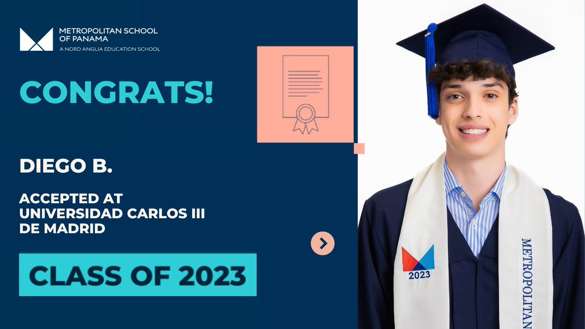 METSchoolPanama's tweet image. Congratulations #METSchoolPanama #ClassOf2023 embarking on new adventures! We're so proud of all of you!🎓✨
From Panama to Texas, to Canada, to Madrid to Leiden, where is the future taking you?🌎
#NordAngliaEducation #METmagicmoments #CreateYourFuture #IBSchool #FutureLeaders