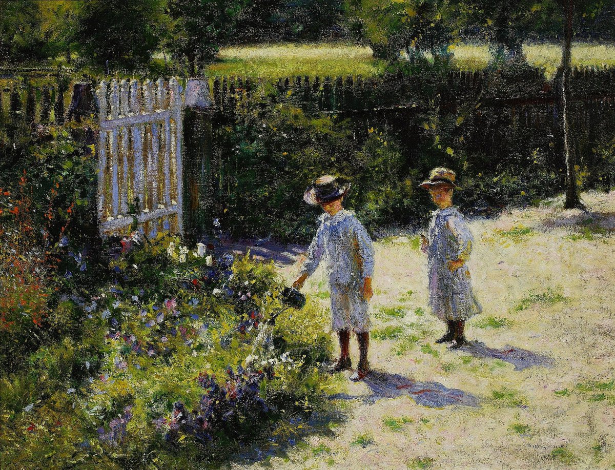Children in the garden, by Polish painter Władysław Podkowiński (1892). National Museum in Warsaw.
