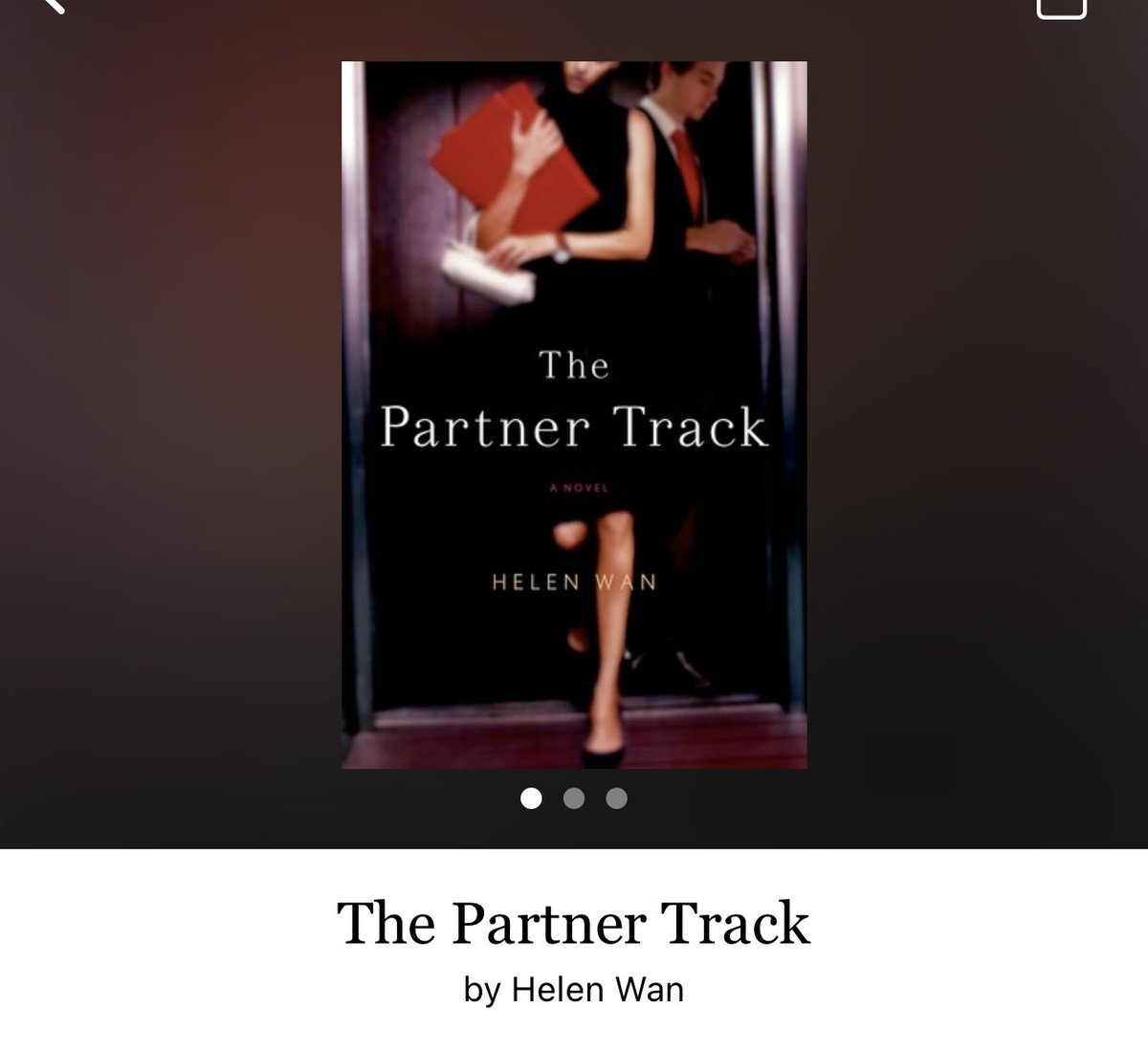 TaraDDonai's tweet image. The Partner Track by Helen Wan  
 
#ThePartnerTrack by #HelenWan #4923 #25chapters #304pages #may2023 #466of400 #NetFlixSeries #audiobook #52for13 #9hourAudiobook #clearingoffreadingshelves #whatsNext #readitquick