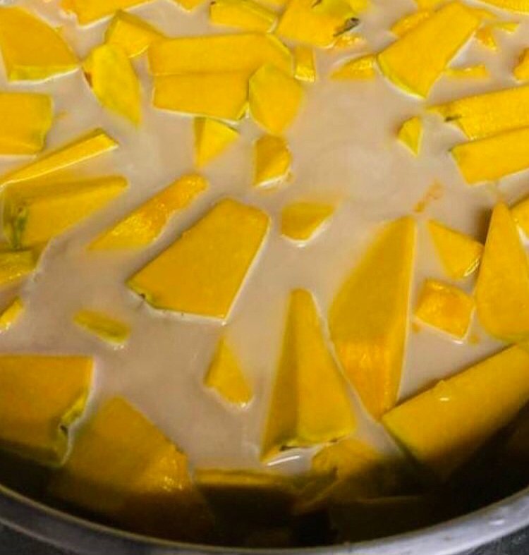 INOThailand on Twitter ""Pumpkin in coconut milk" ฟักทองแกงบวด is