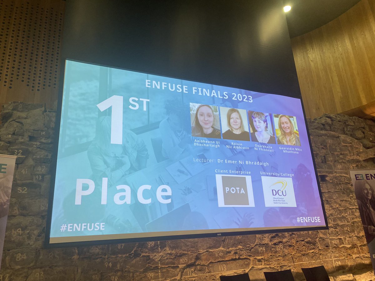 SkillsDublin's tweet photo. Growing from strength #ENFUSE with over 57 #SMEโs engaged this year connected to #Education developing real world application of #Skills. Congratulations to all the teams who pitched for the finals and all the colleges top three announced. #FutureWorldOfWork #EuropeanYearOfSkills https://t.co/YnfKvSw01m