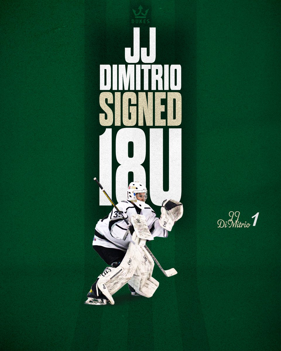 Next up for our BHA 18U team is Goaltender <a href="/jjdimitrio35/">JJ DiMitrio</a> who played for the Long Island Arrows this past season!

JJ will be a Senior at <a href="/ndatyngsboro/">AcademyofNotreDame</a> and comes to us from Plainview, NY

Welcome to BHA and NDA JJ!

#DukesUp