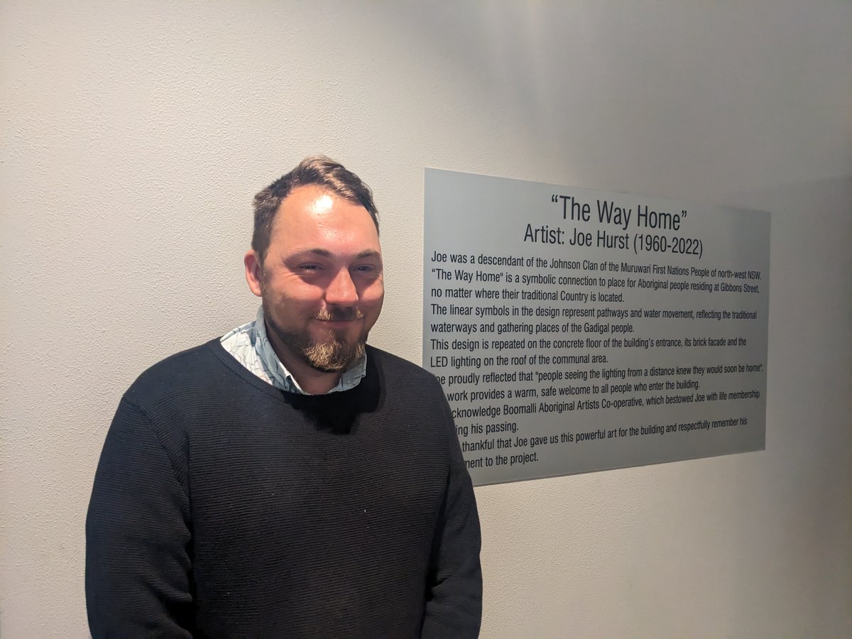 Yesterday we had the late artist Joe Hurst’s family in attendance to unveil a plaque celebrating his design for our Gibbons Street building. And on the occasion of National Sorry Day, SGCH acknowledges the resilience of Aboriginal and Torres Strait Islander peoples.