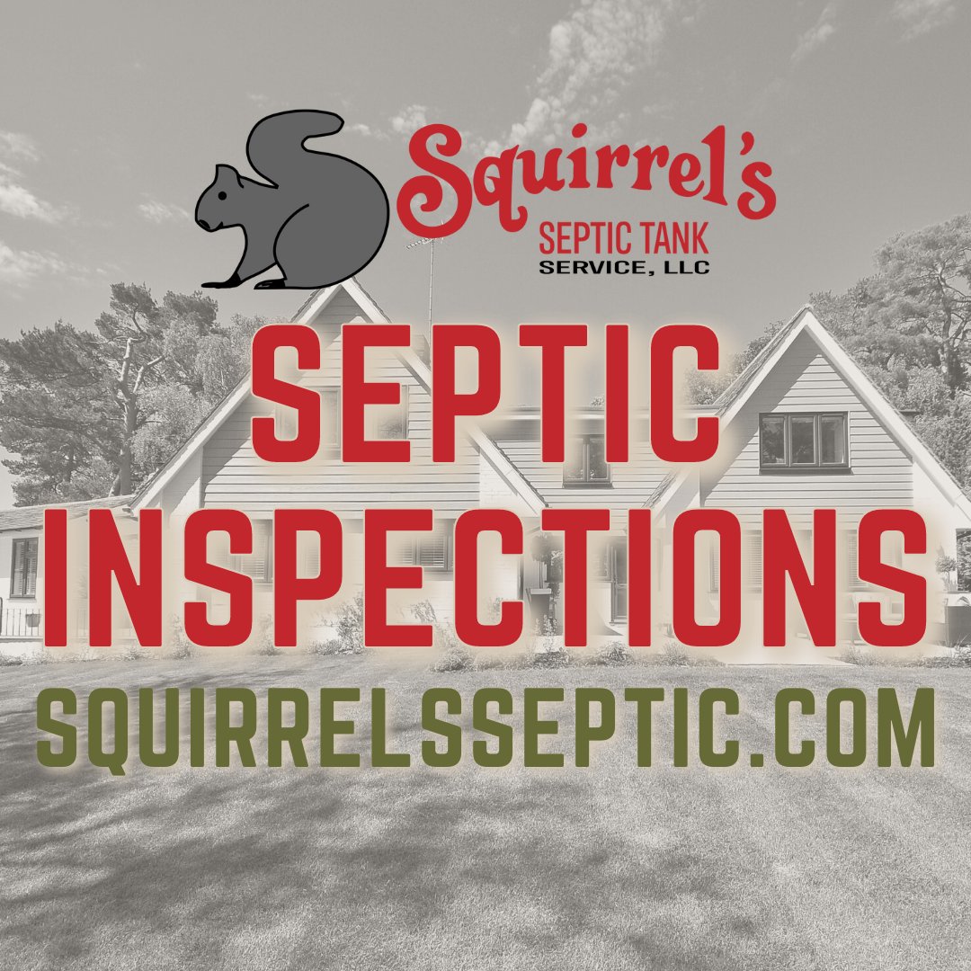 Septic tank inspections are a key part of your septic tanks maintenance program. Submit your request on our website at squirrelsseptic.com

#Alabama #InvernessAL #GreystoneAL #ChelseaAL #MoodyAL #ShelbyCountyAL #SepticTankPumping #LocalBusiness