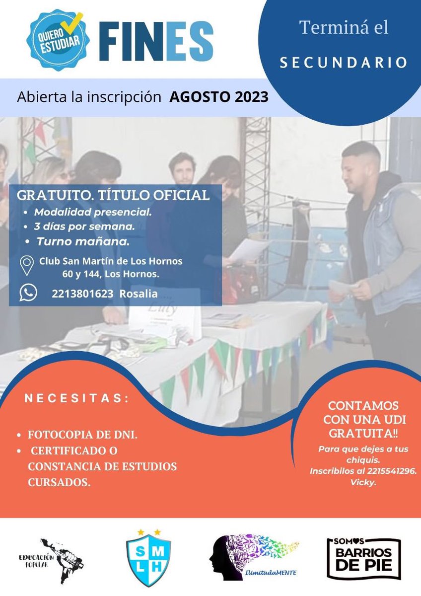 Termina el secundario en San martin